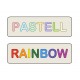 HOLZ PUZZLE personalisiert mit Namen, Zahlen und Formen in Pastell oder Regenbogen Farben