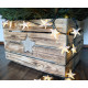 RUSTIKALE WEIHNACHTSBAUMSTÄNDER alte OBSTKISTE Christbaum Ständer aus Holz Vintage Holzkiste Baumhalter