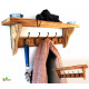 Vintage GARDEROBE mit Ablage aus recyceltem Palettenholz  ALTHOLZ Rustikale Wandgarderobe Upcycling Geschenk