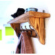 Vintage GARDEROBE mit Ablage aus recyceltem Palettenholz  ALTHOLZ Rustikale Wandgarderobe Upcycling Geschenk