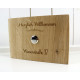 KLINGELSCHILD aus Eiche mit Namen & Adresse Türklingel aus Holz Türschild Familie Hausnummer