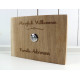 KLINGELSCHILD aus Eiche mit Namen & Adresse Türklingel aus Holz Türschild Familie Hausnummer