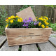 Rustikaler BLUMENKASTEN aus Holz mit Einsatz Pflanzkasten PERSONALISIERT Geschenk HOCHZEIT BoHo Balkonkasten