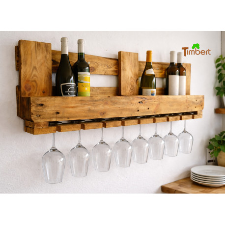Vintage WEINREGAL aus EURO-PALETTEN Weinbar aus Holz